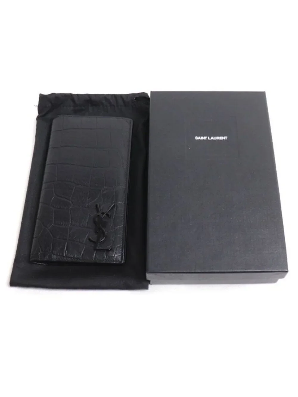 Saint Laurent Monogram Continental Wallet Black